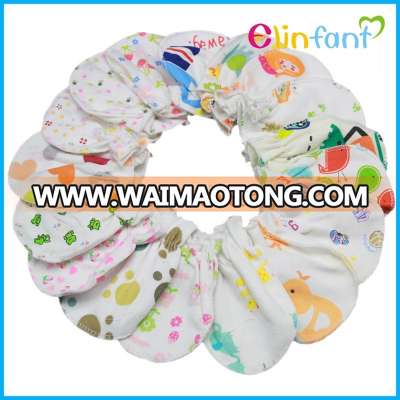 lovely printed cotton baby mittens anti scratch